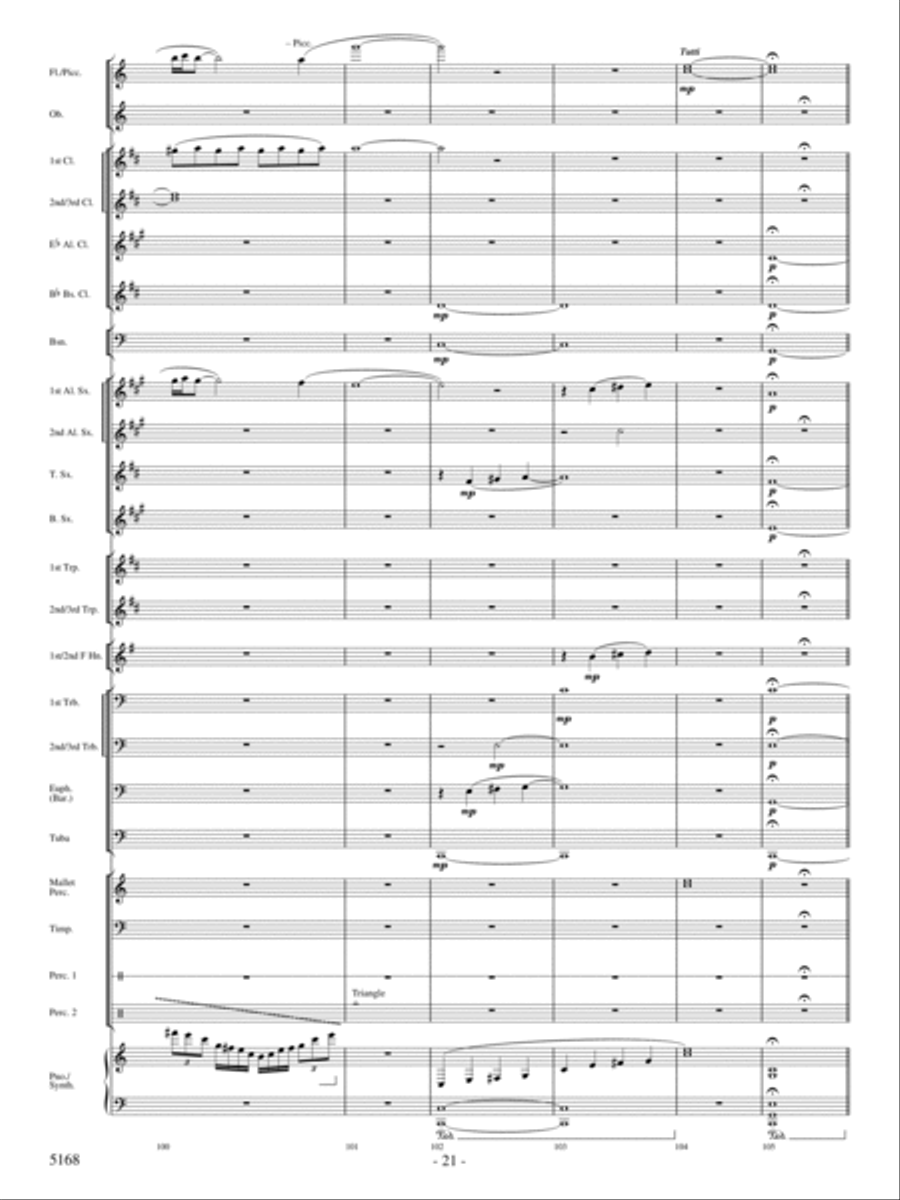 Brule River Celebration Concert Band scores gallery preview page 20