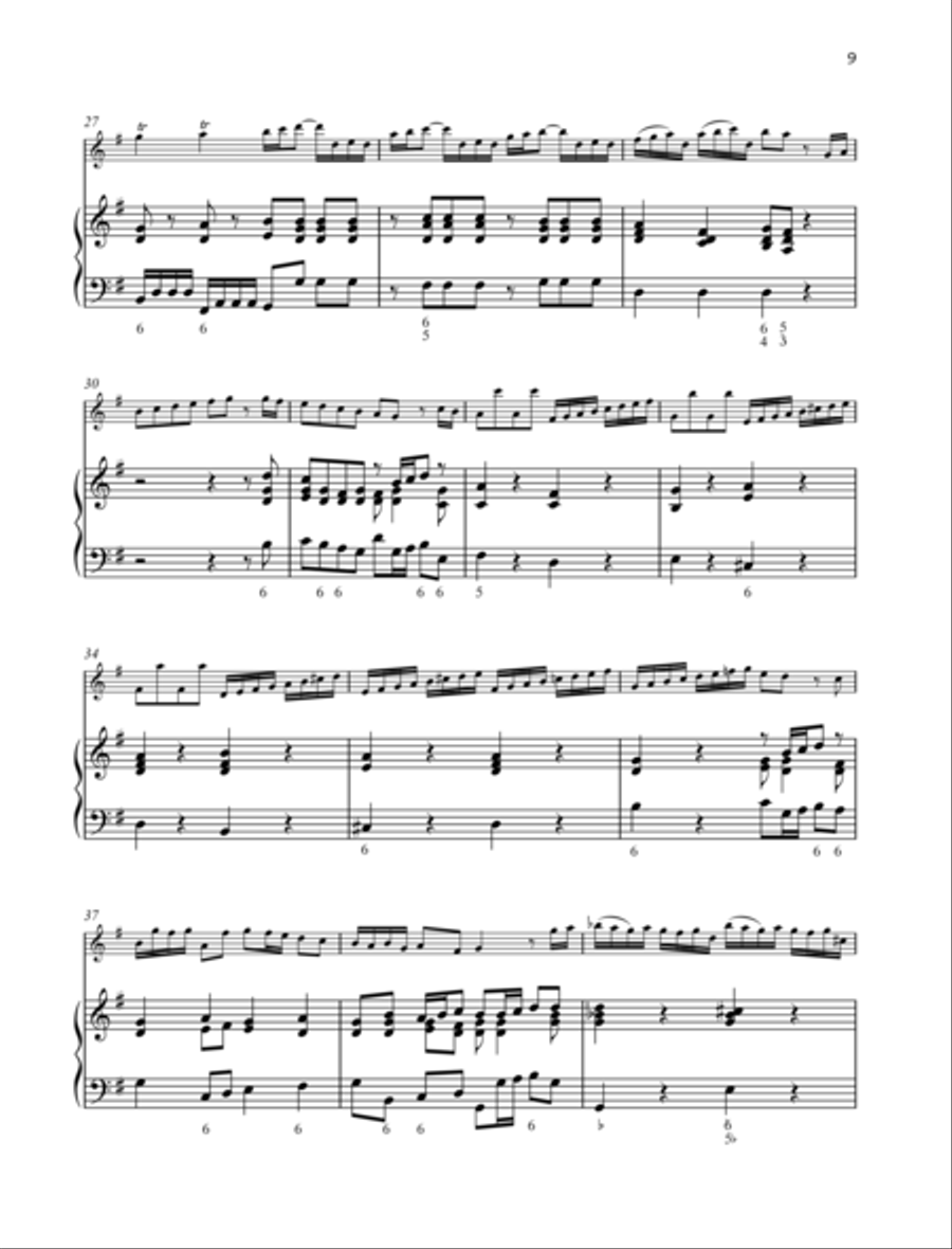 Sonata G major Sonata G major Flute Solo scores gallery preview page 4