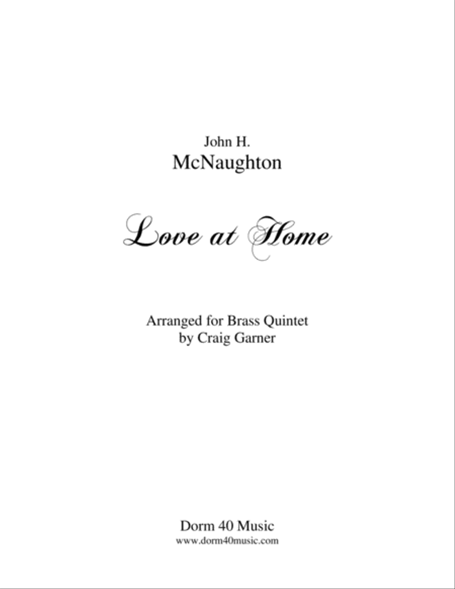 Love at Home Brass Ensemble scores gallery preview page 1