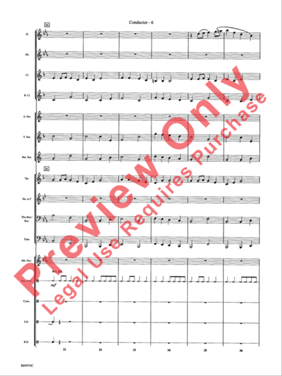 Christmas Bits & Pieces (based on Favorite Traditional Carols) Concert Band scores gallery preview page 8