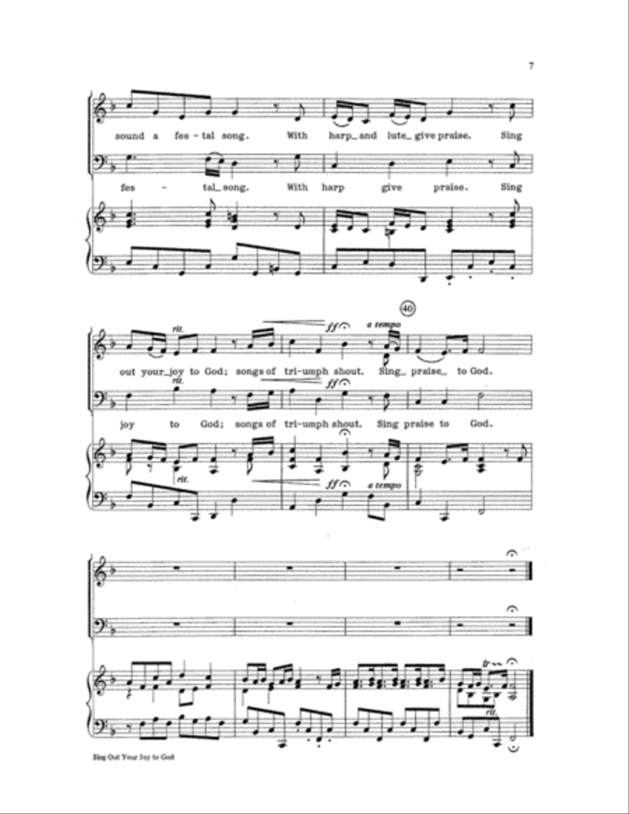 Sing Out Your Joy to God Sing Out Your Joy to God 2-Part scores gallery preview page 7