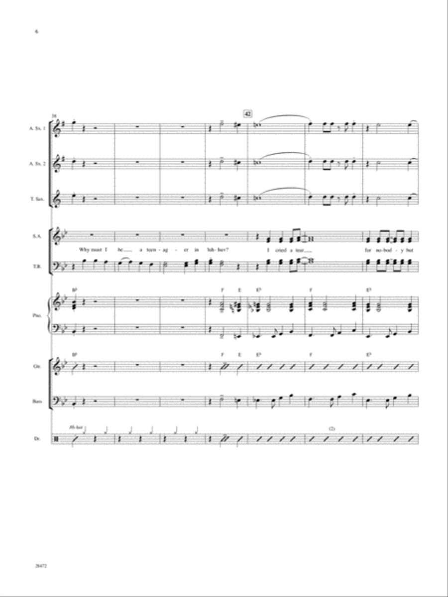 A Teenager in Love: Score Score scores gallery preview page 6