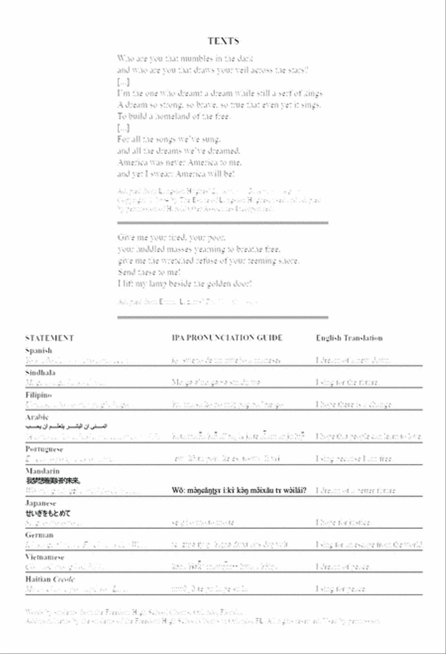 America Will Be! Divisi scores gallery preview page 2