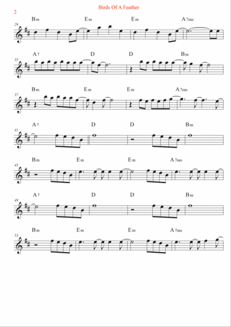 Birds Of A Feather Flute Solo scores gallery preview page 2