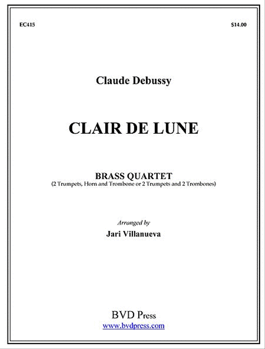 Clair de Lune Brass Quartet scores gallery preview page 1