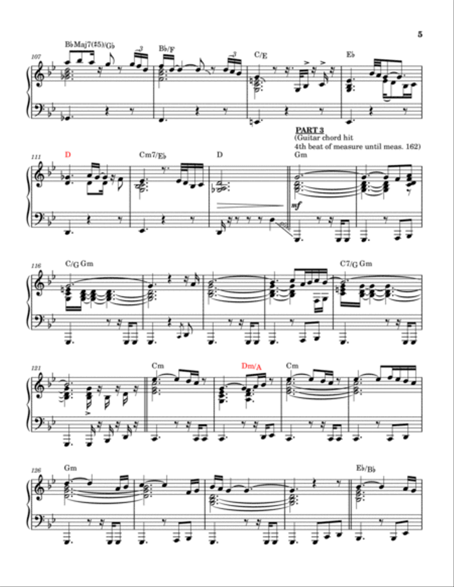 Shine On You Crazy Diamond (Parts 1-5) Piano, Vocal, Guitar scores gallery preview page 6