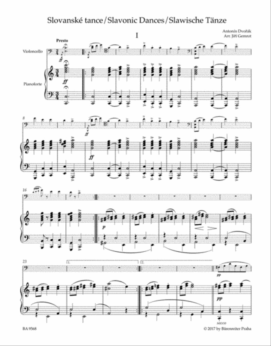 Slavonic Dances op. 46 Piano Accompaniment scores gallery preview page 2