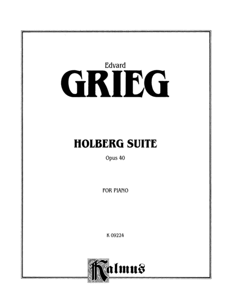 Holberg Suite, Op. 40
