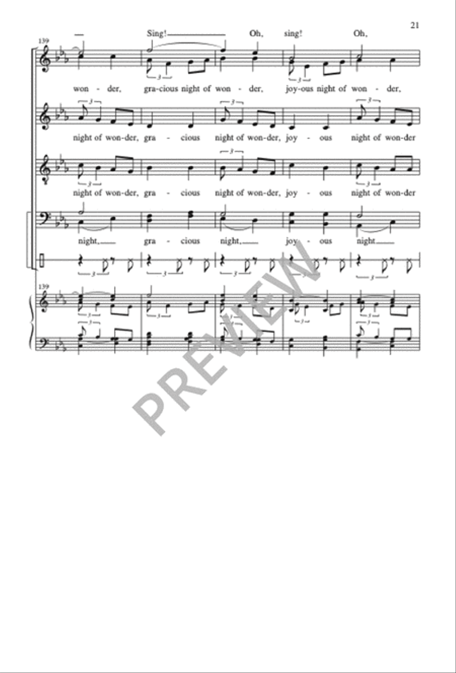 Singing, We Come Singing Divisi scores gallery preview page 21