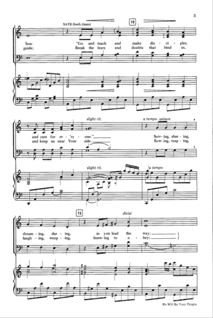 We Will Be Your People We Will Be Your People 4-Part scores gallery preview page 3