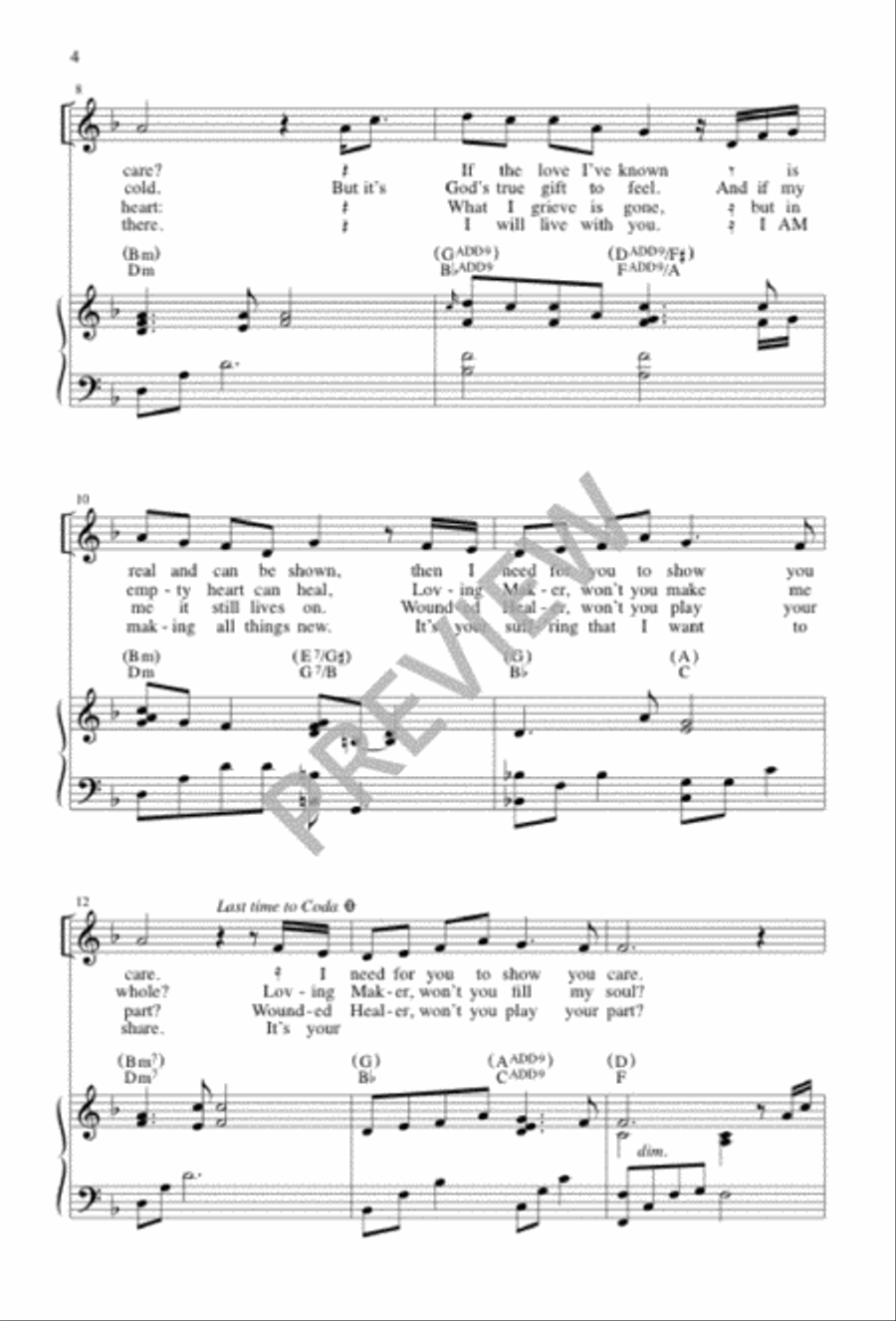 The Other Side of Prayer Unison Choir scores gallery preview page 3