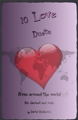 Book cover for 10 Love Duets for Clarinet and Viola