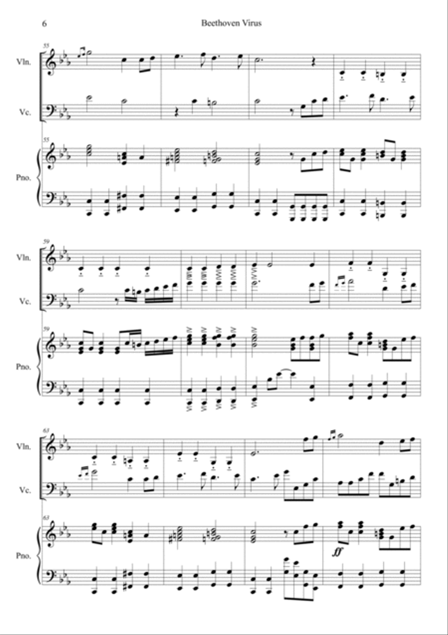 Beethoven Virus Piano Trio scores gallery preview page 6