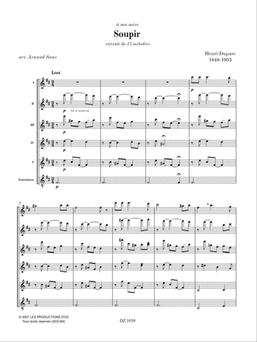 Soupir Guitar Ensemble scores gallery preview page 3