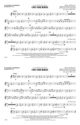 Oh Sherrie: Bb Tenor Saxophone/Bartione Treble Clef