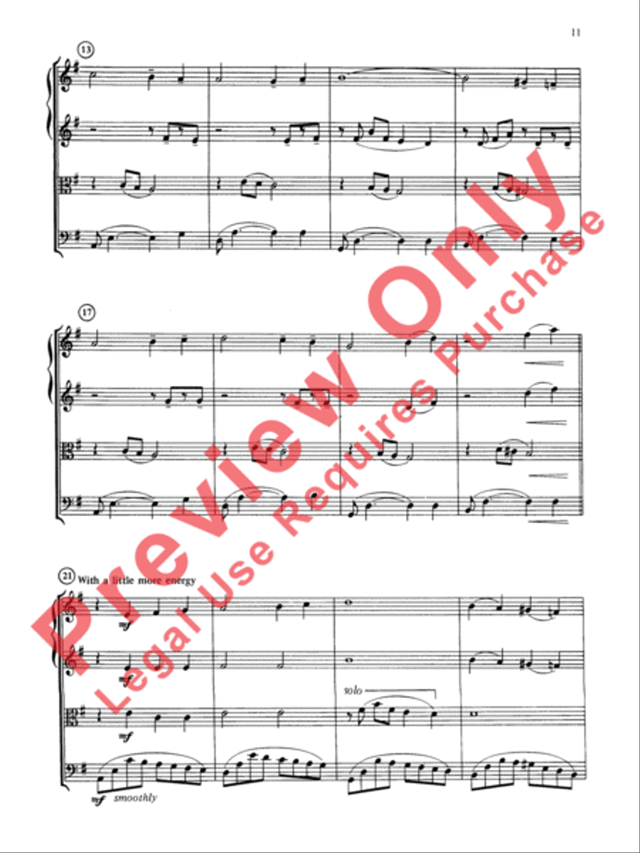 Jazz Classics String Quartet scores gallery preview page 12