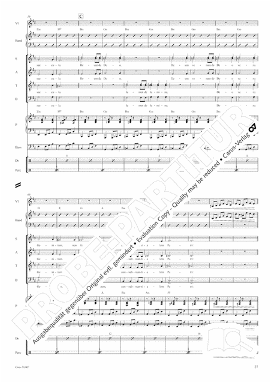 Missa latina 4-Part scores gallery preview page 28