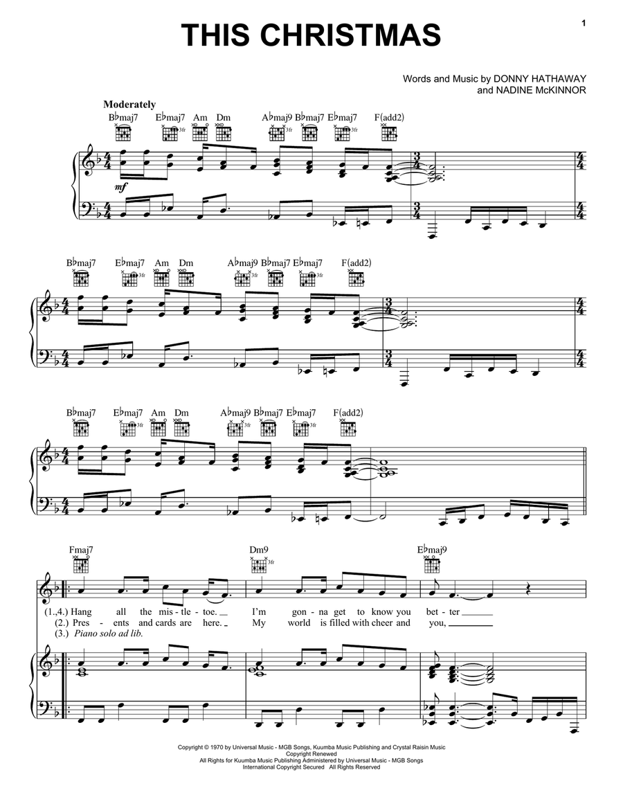 This Christmas Acoustic Guitar scores gallery preview page 1