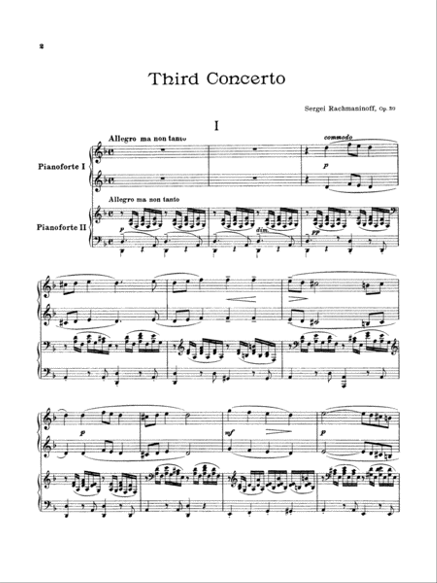 Piano Concerto #3 Piano Concerto #3 Small Ensemble scores gallery preview page 3