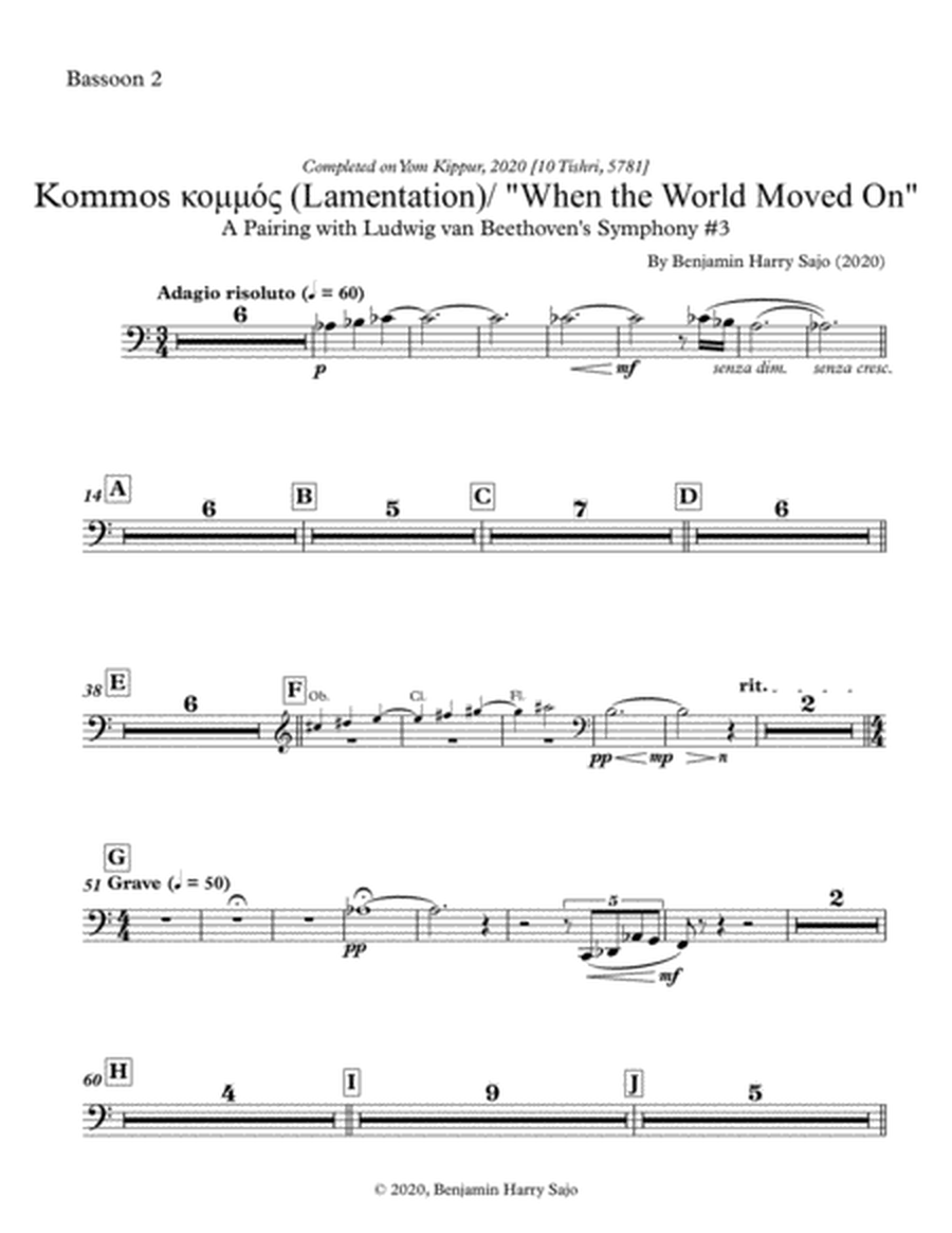 Kommos (Lamentation) / "When the World Moved On" - Bassoon 2 image number null