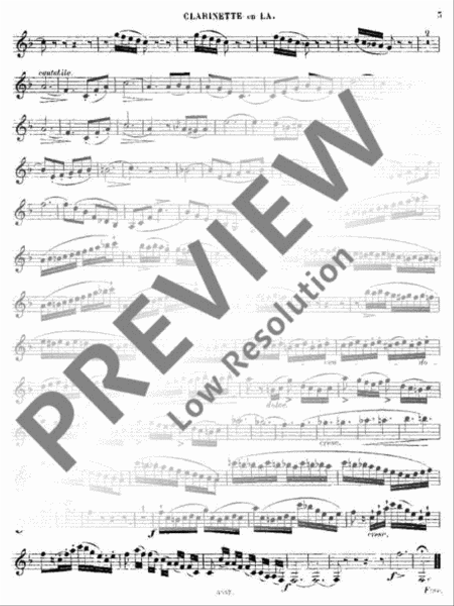 Fantaisie A Clarinet scores gallery preview page 17