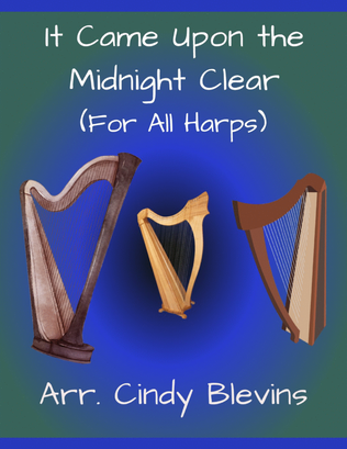 It Came Upon the Midnight Clear, for Lap Harp Solo