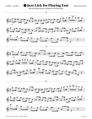 Jazz Lick #7 for Playing Fast