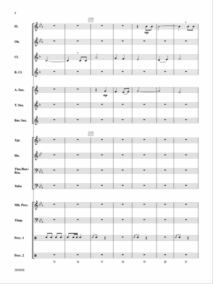 A Star Spangled March: Score Concert Band scores gallery preview page 4