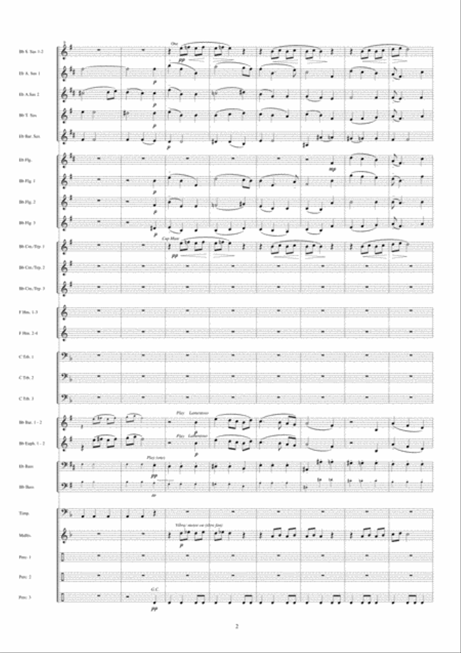 Jericho Fanfare Band scores gallery preview page 3