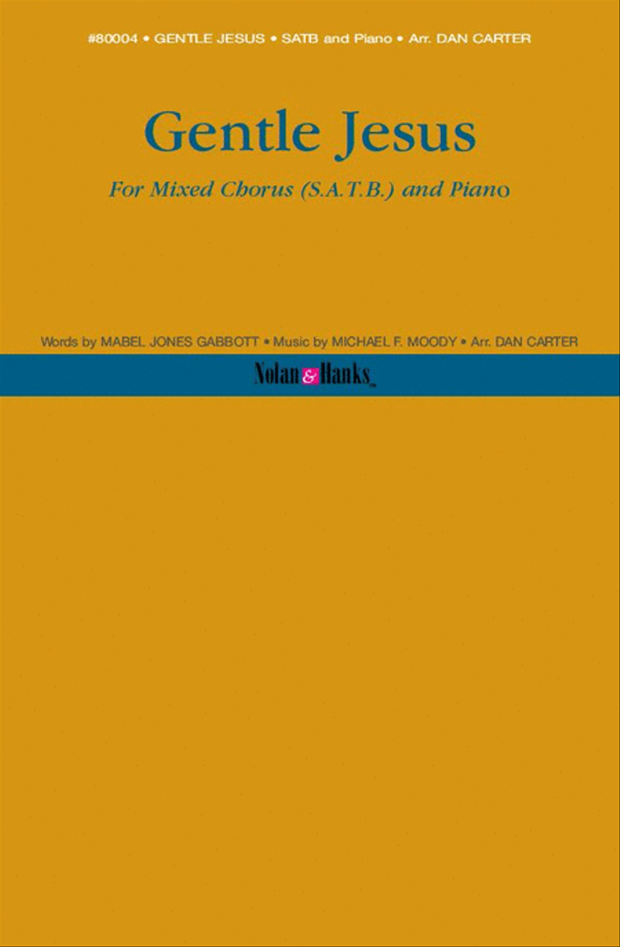 Gentle Jesus - SATB - Carter 4-Part scores gallery preview page 1