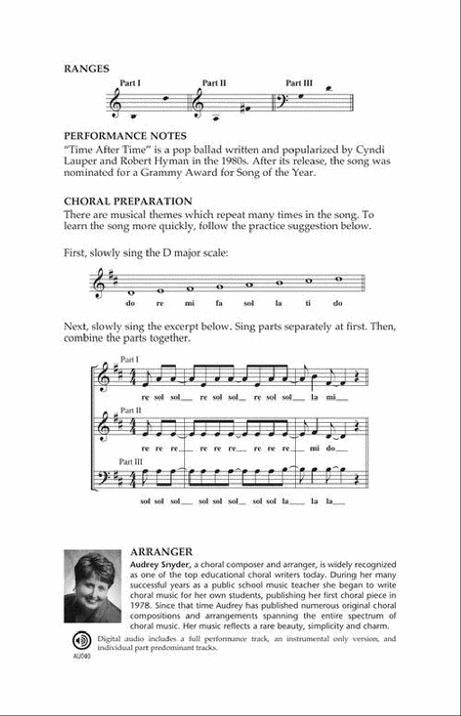 Time After Time 3-Part scores gallery preview page 4