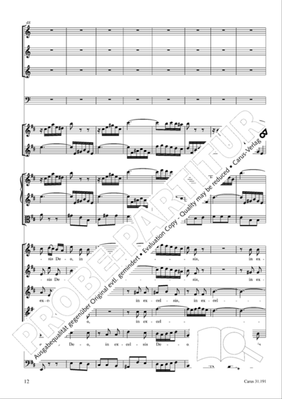 Gloria in excelsis Deo SSATB scores gallery preview page 12