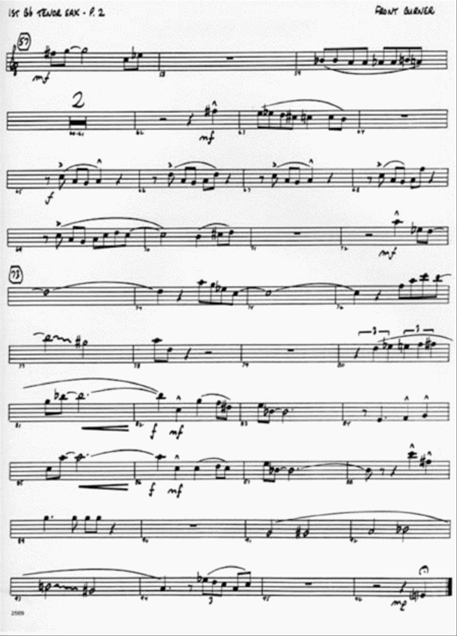 Front Burner Jazz Ensemble scores gallery preview page 3