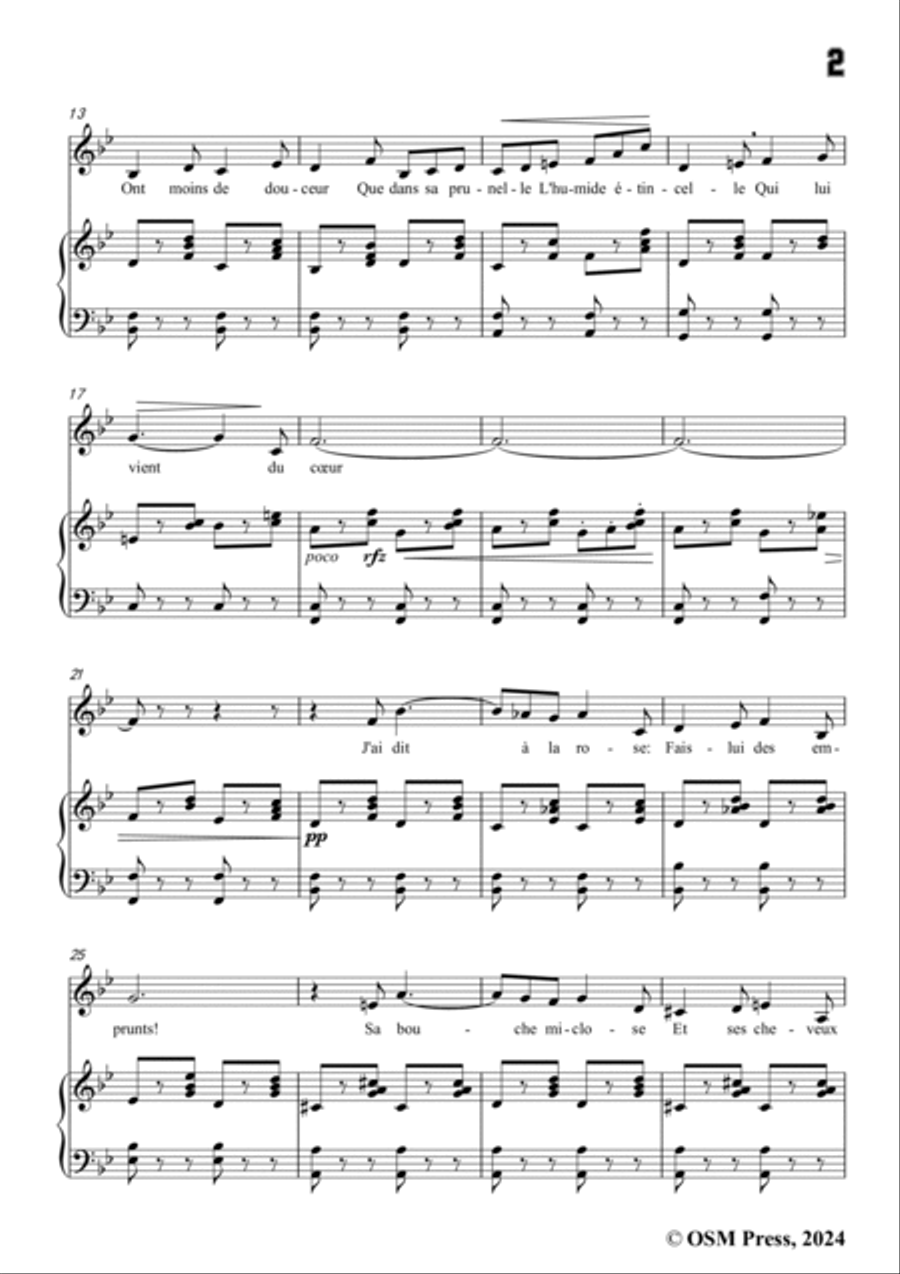 Paladilhe-J'ai dit aux étoiles(Sérénade),in B flat Major Voice scores gallery preview page 3