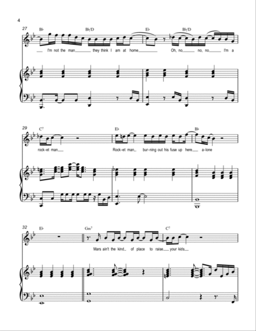 Rocket Man Voice scores gallery preview page 4
