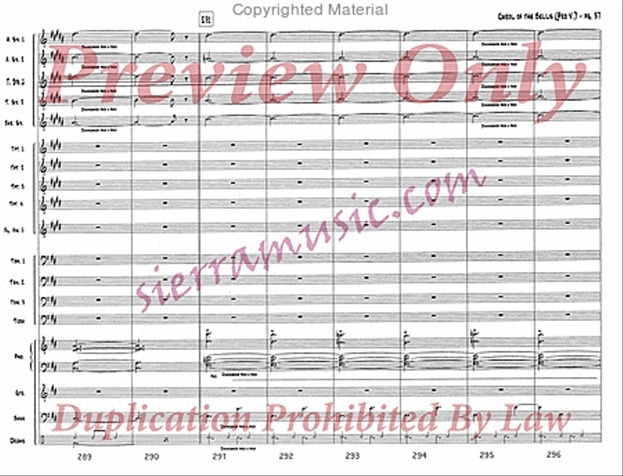 Carol of the Bells (pro) Jazz Ensemble scores gallery preview page 38