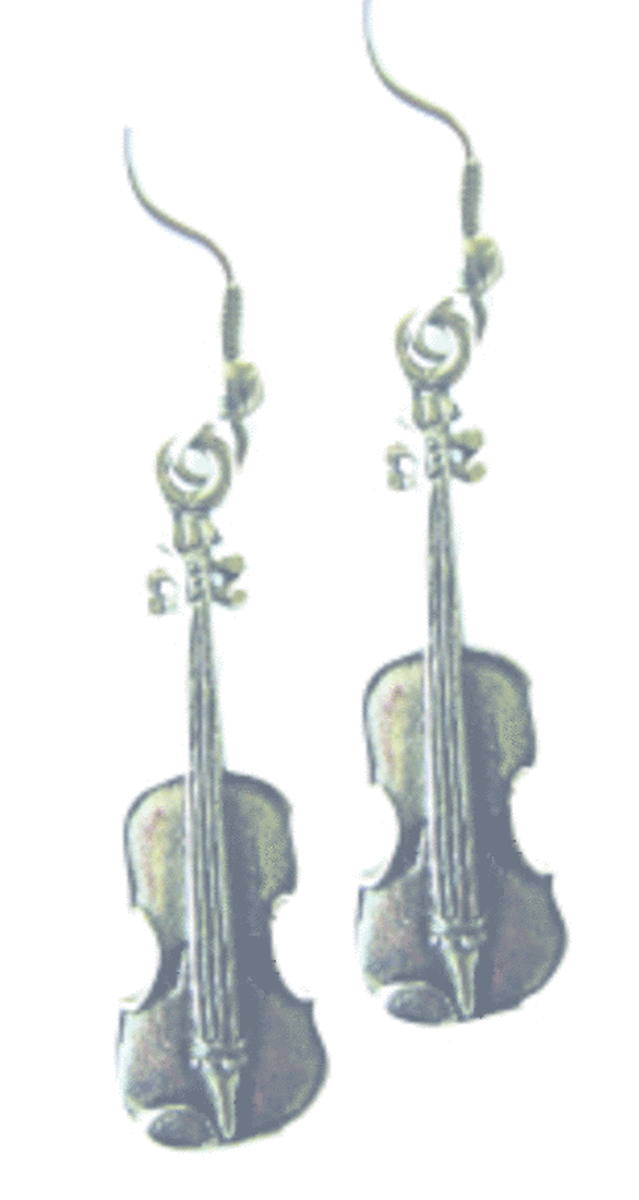 Earrings Violin