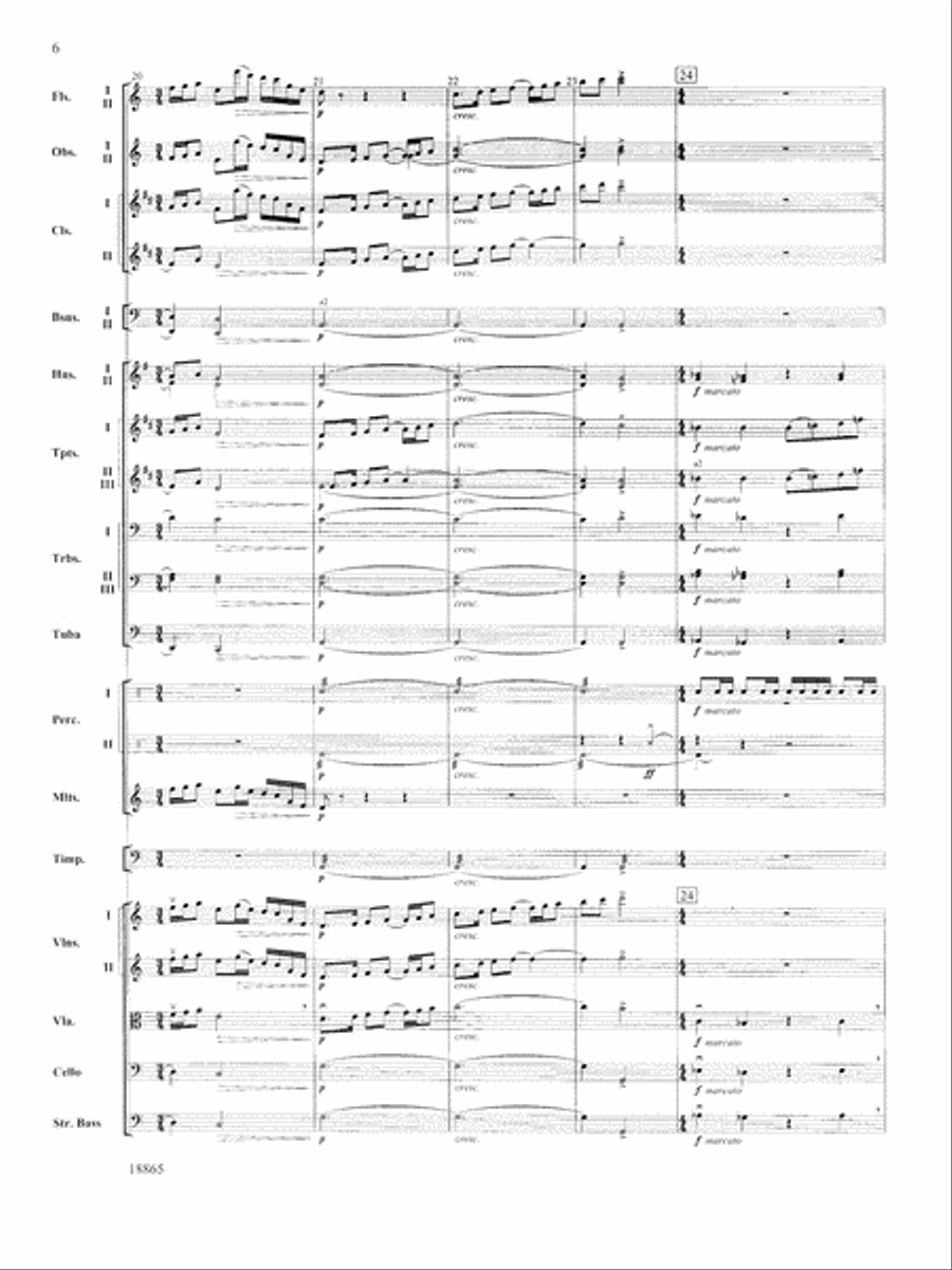 An American Rhapsody: Score Full Orchestra scores gallery preview page 6