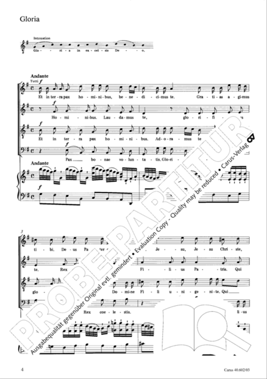 Missa brevis 4-Part scores gallery preview page 5