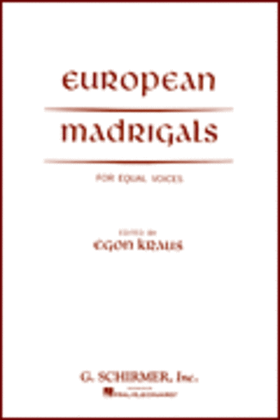 Book cover for European Madrigals Equal Voices