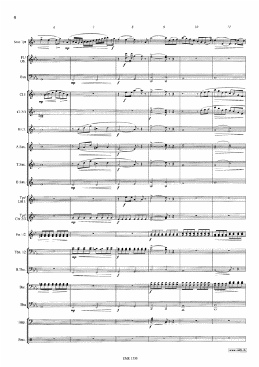 Konzertstuck No. 2 Concert Band scores gallery preview page 5