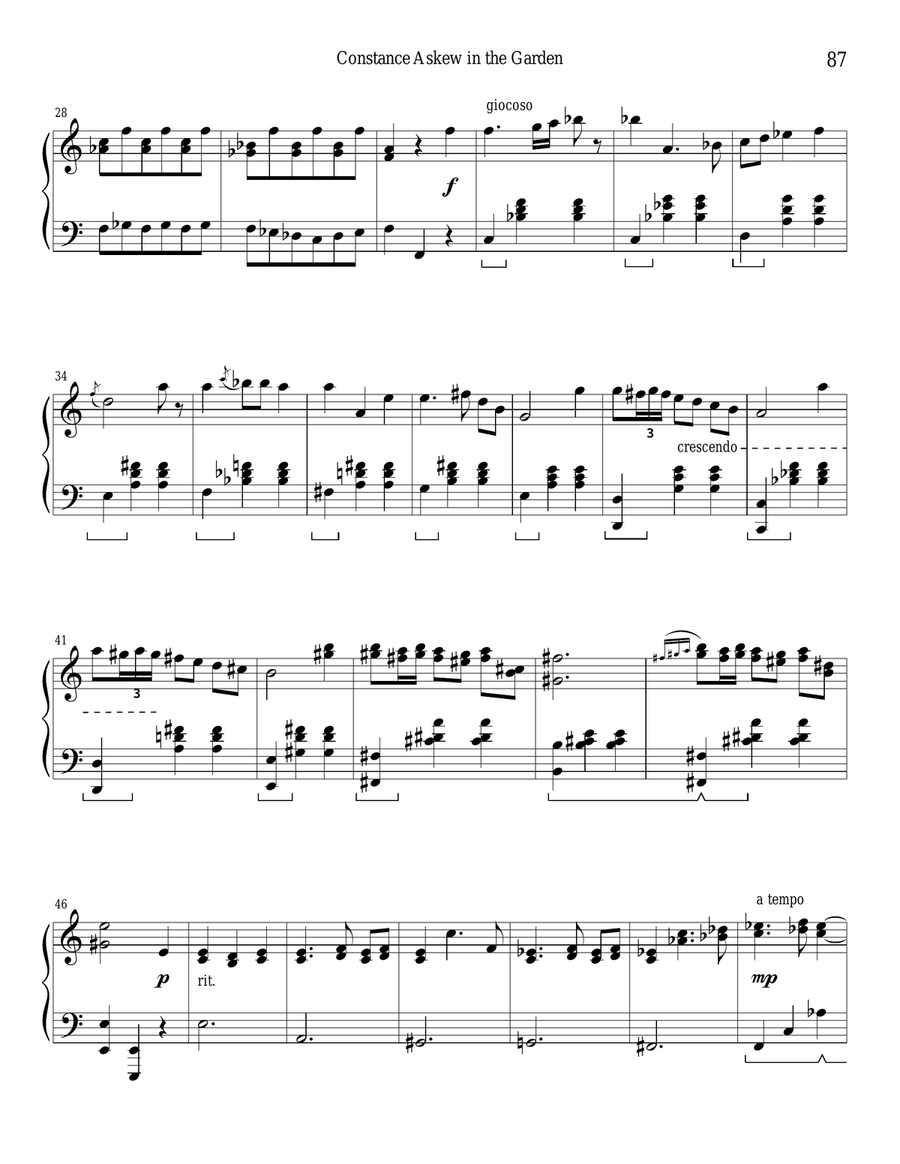 Constance Askew in the Garden Piano Solo scores gallery preview page 2