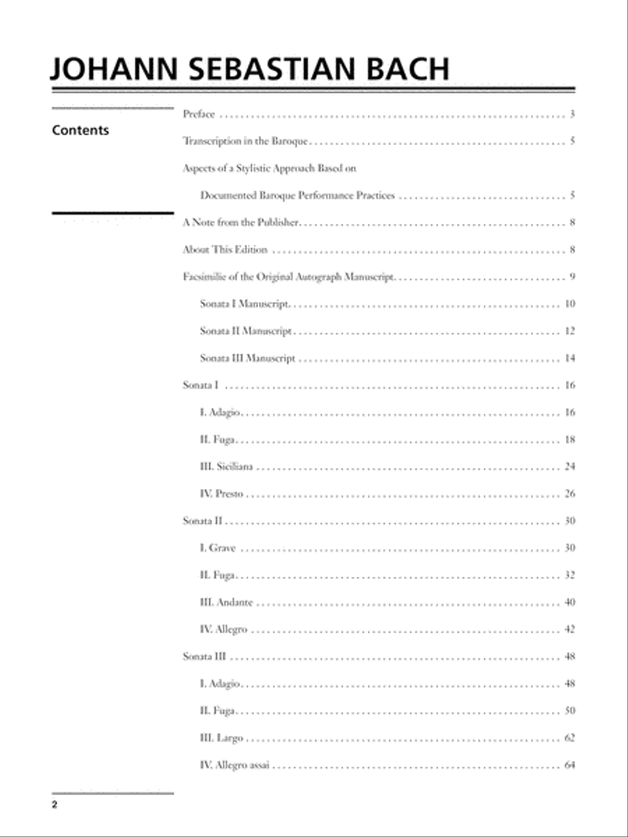 Bach -- Violin Sonatas BWV 1001, 1003, 1005 Violin scores gallery preview page 8