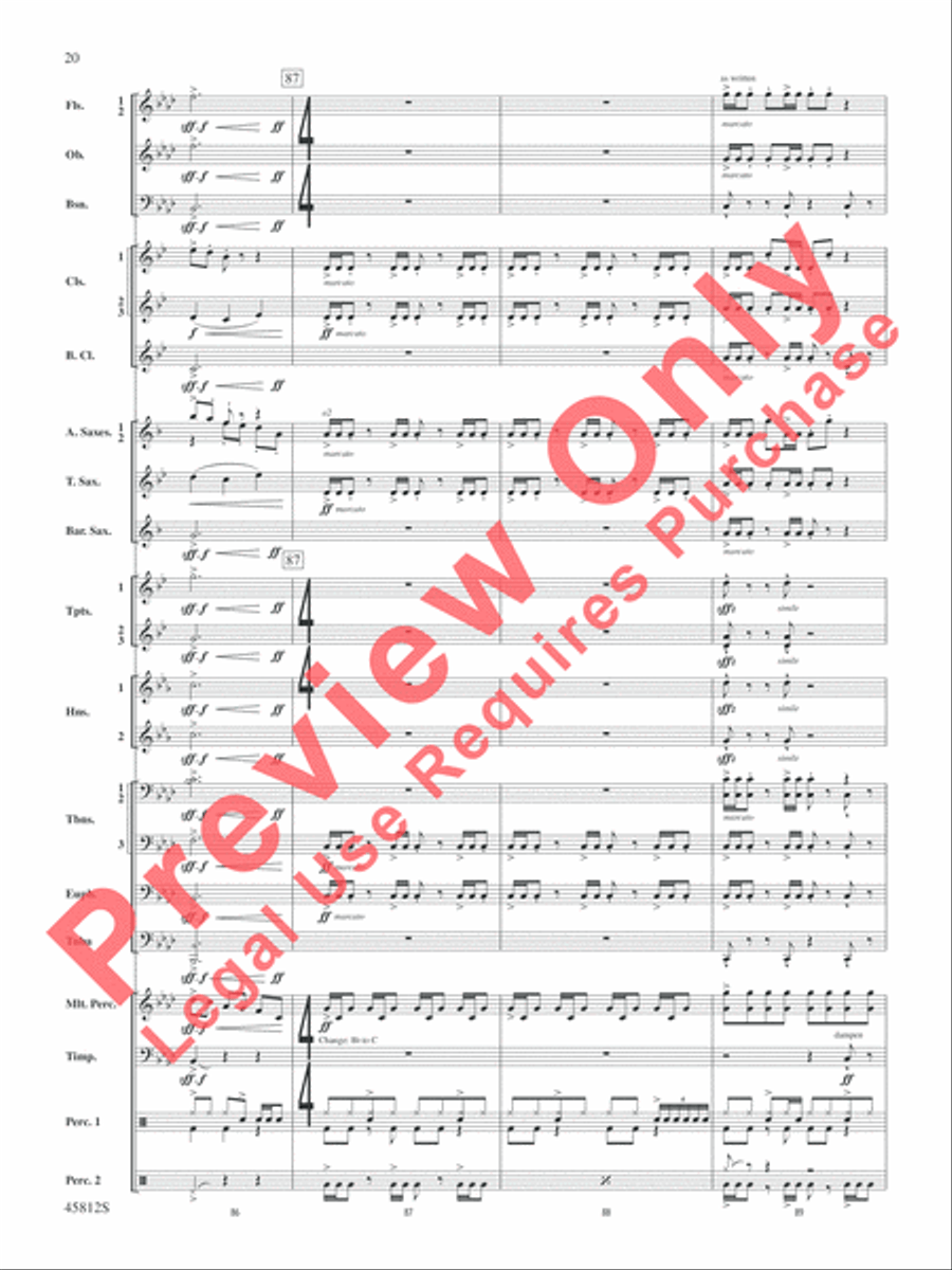 Suicide Squad Suicide Squad Concert Band scores gallery preview page 21