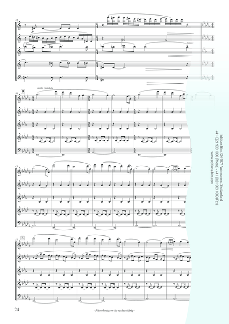 Omaggio a Verdi (1813-2003) Woodwind Quintet scores gallery preview page 12