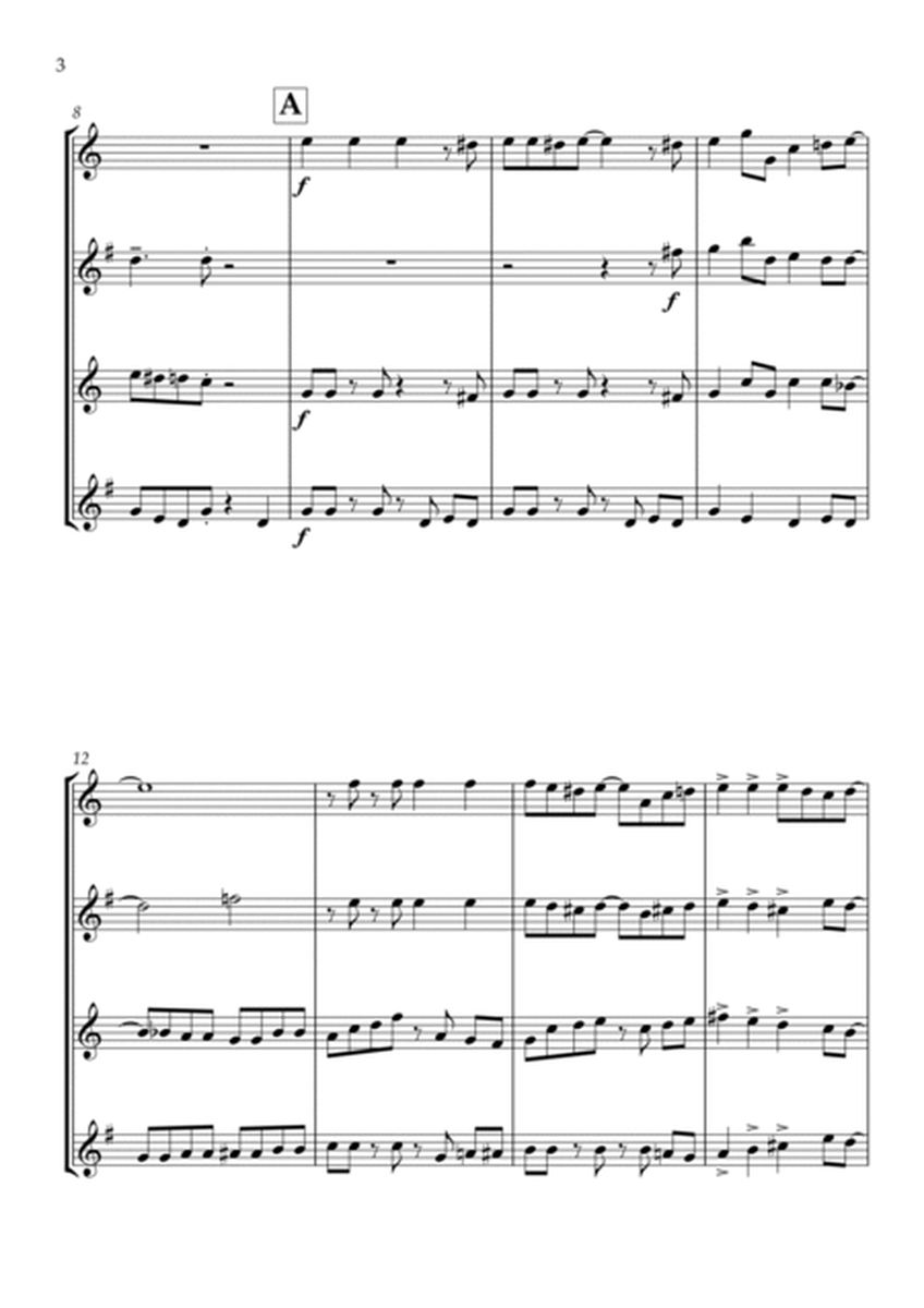 Jingle Bells - Jazz Arrangement for Saxophone Quartet image number null