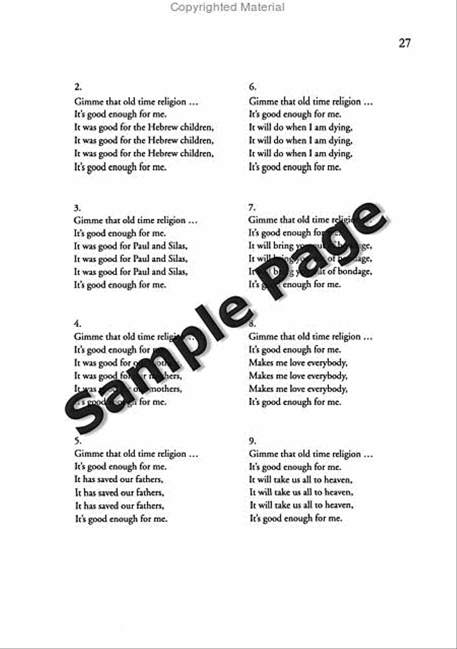 Best of Spirituals & Gospels Acoustic Guitar scores gallery preview page 28