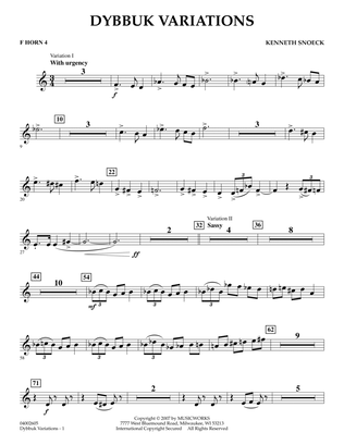Dybbuk Variations - F Horn 4