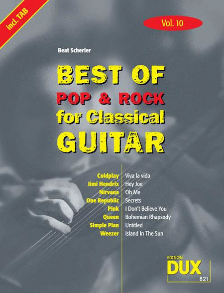 Best of Pop and Rock for Classical Guitar Band 10