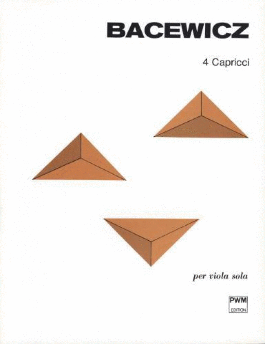 4 Capricci Violin Solo scores gallery preview page 1